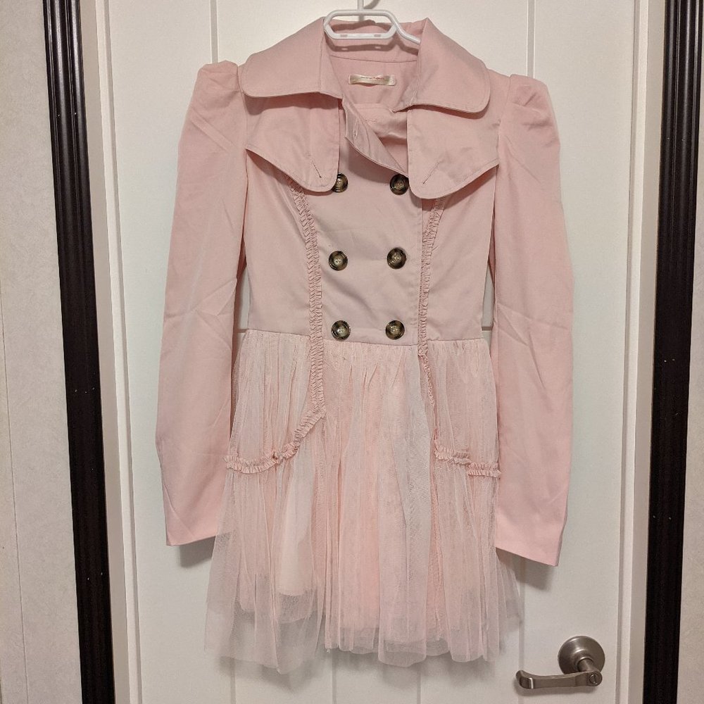Dress coat pink tulle